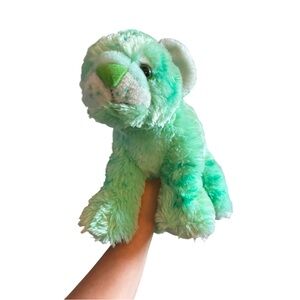 Wild Republic Vibes Mint Green Tiger Plush 12”
